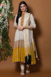 White And Red Flared Suit Set By Anju Modi image number 2