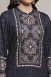 Black Polyester Printed Kurta image number 1