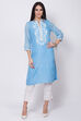 Peach Straight Kurta image number 0
