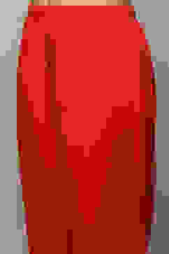 Red Polyester Kalidar Suit Set image number 2