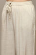 Red Cotton Blend Straight Kurta Palazzo Suit Set image number 2