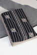 Black Modal Unstitched Suit Set image number 5