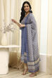 Pink Cotton Machine-Embroidered Unstitched Suit Set image number 1