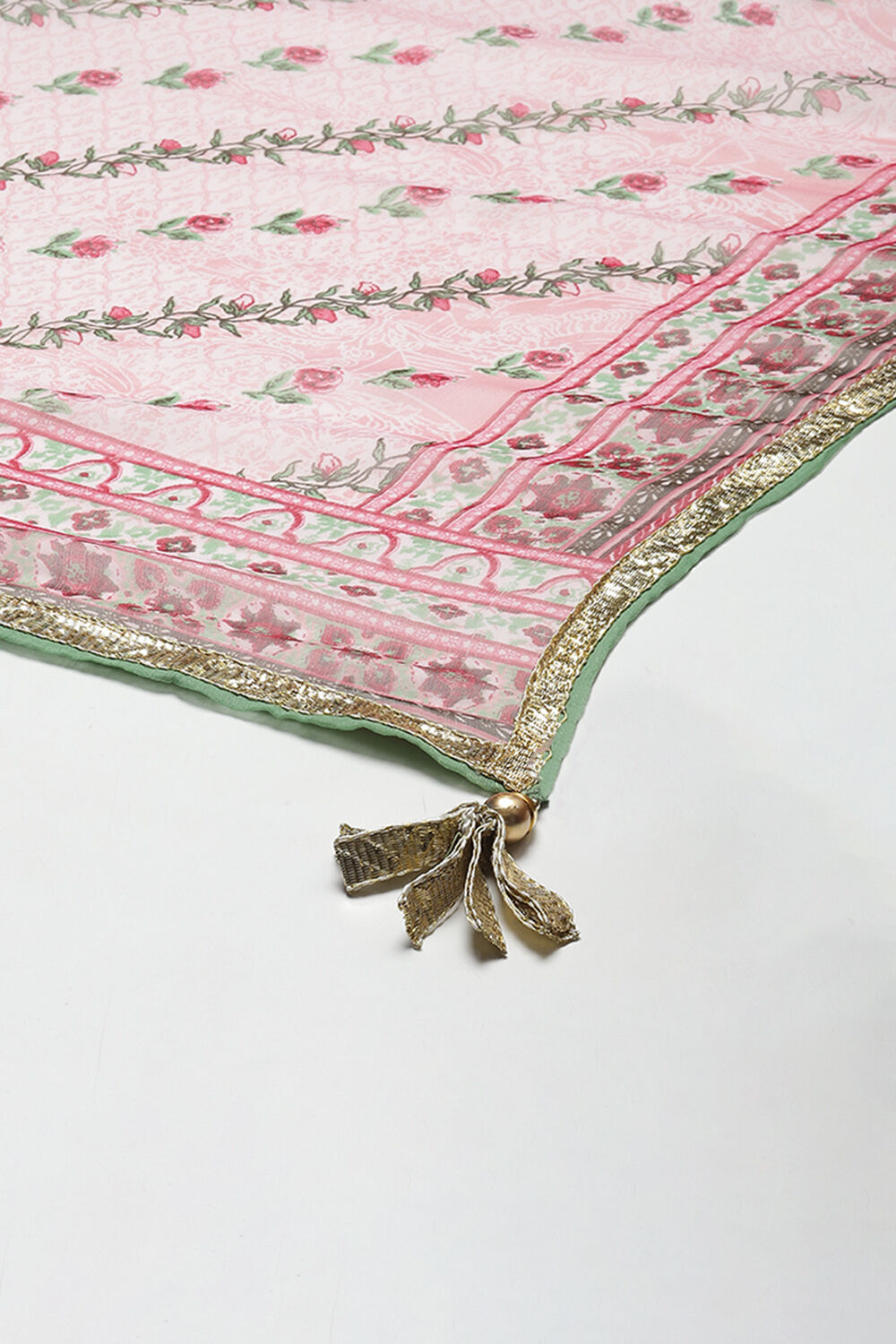 Yellow Straight Kurta Churidar Suit Set image number 3