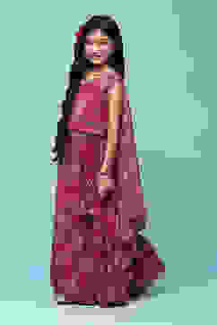 Pink Polyester Short Kurta Printed Suit Set image number 3