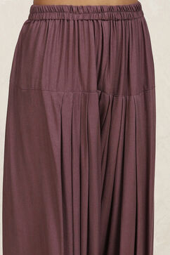 Purple Velvet Digital Print Unstitched Suit Set image number 3