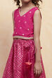 Black Polyester Lehenga Set image number 1