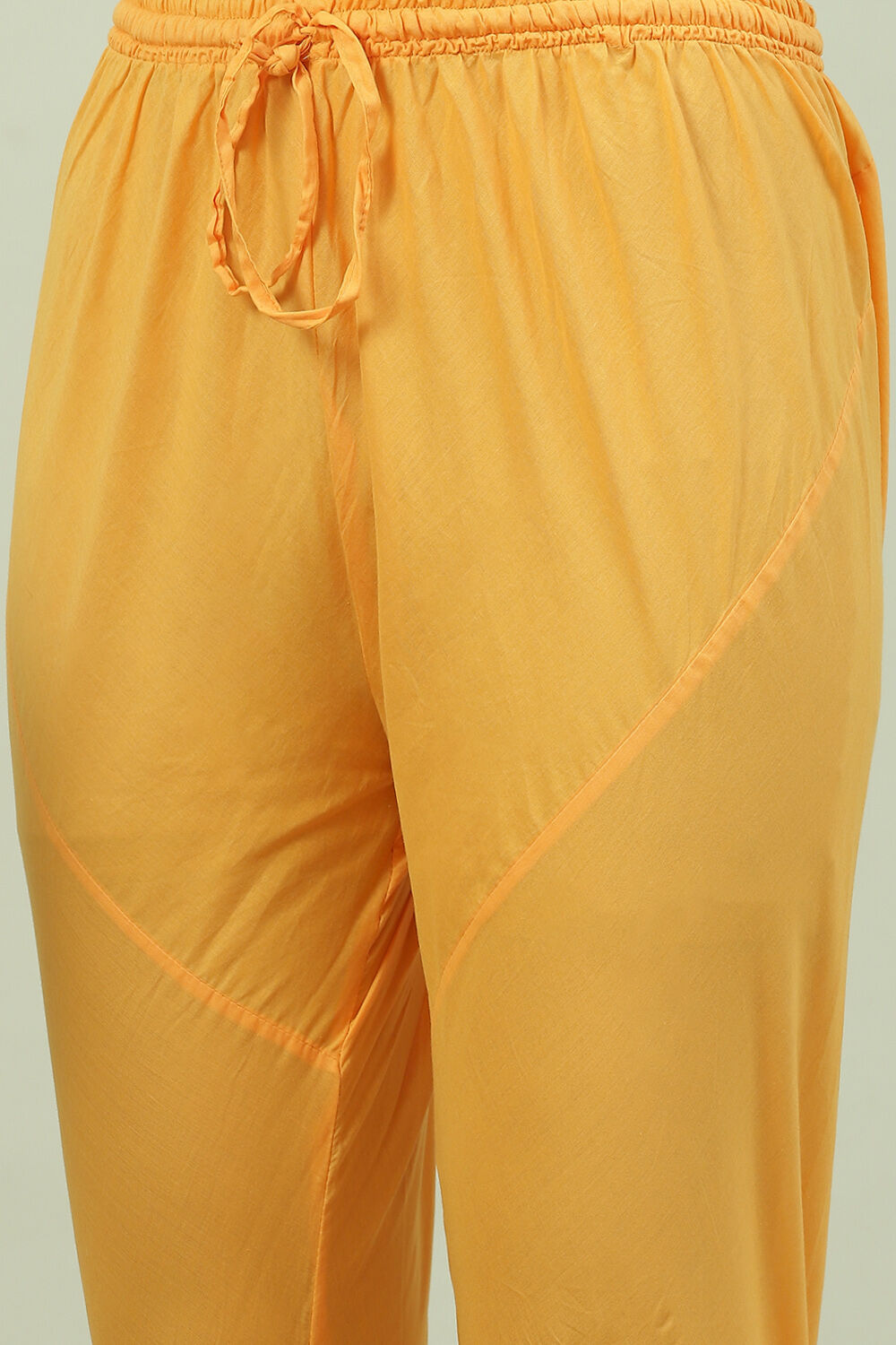 Yellow Straight Kurta Churidar Suit Set image number 2