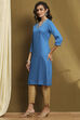 Mustard Yellow Solid Straight Kurta image number 2