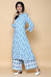 Magenta Rayon Straight Kurta Pants Set image number 2