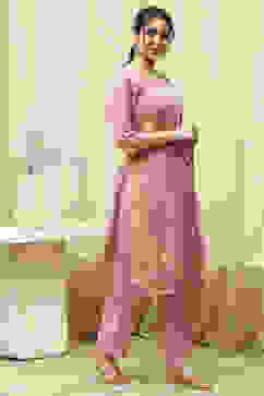 Coral Tissue Machine Embroidered Unstitched Suit Set image number 6