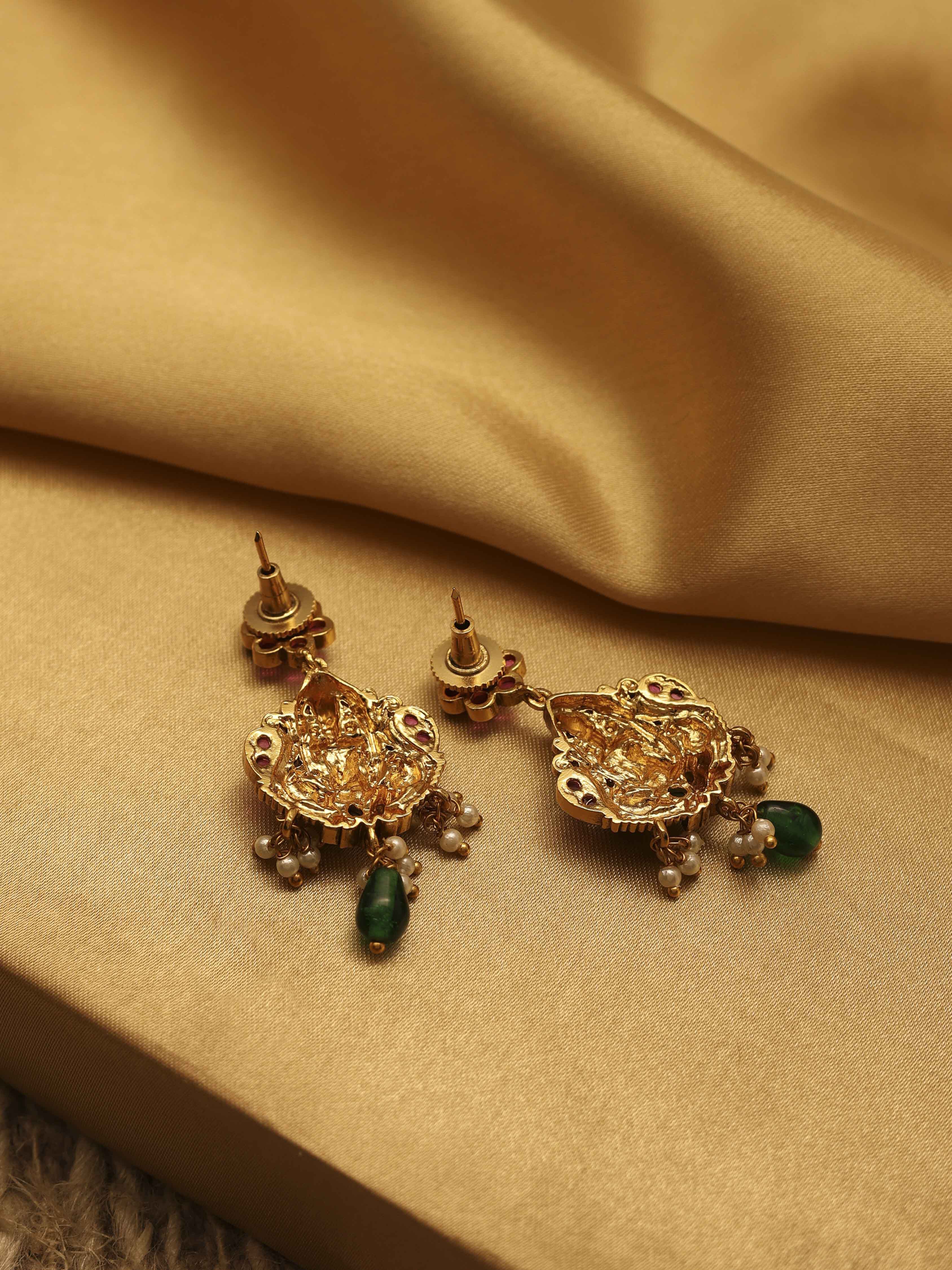 Gold Brass Drop & Danglers image number 2