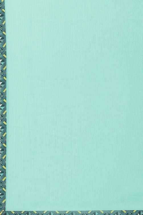 Multi-coloured Printed Straight Kurta Regular Pants Suit Set image number 3