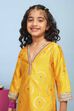 Yellow Polyester Straight Suit Set image number 1