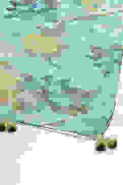 Sea Green And Pale Yellow Poly Viscose Asymmetric Kurta Pant Suit Set image number 2