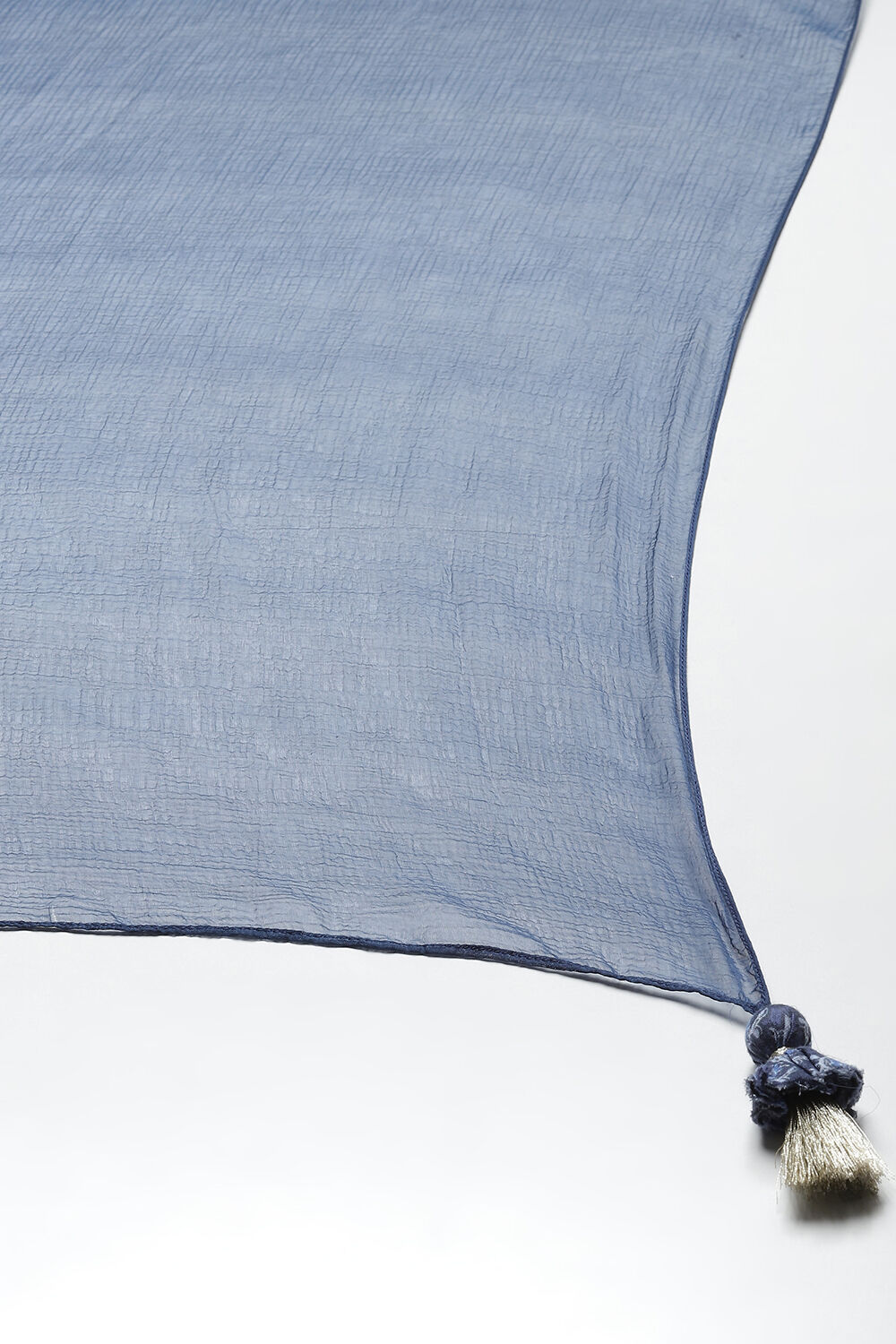 Indigo Straight Kurta Churidar Suit Set image number 2