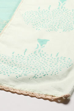 Light Green Kota Asymmetric Suit set image number 3
