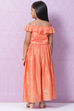 Berry Red Viscose Lehenga Set image number 4