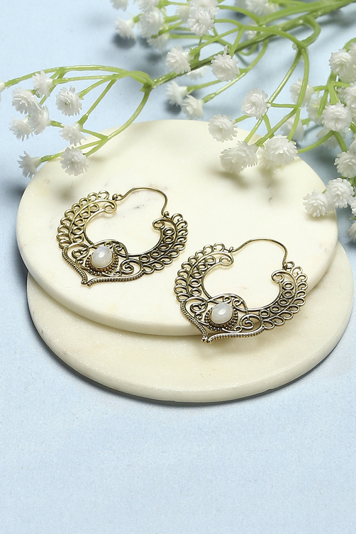 Gold Western Casual Hoops image number 0