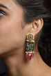 Pink And Green Kundan Earrings image number 3