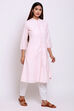 Light Blue Viscose Printed Kurta image number 4