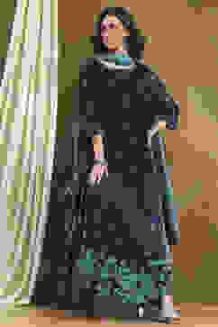 Blue Cotton Yard Dyed Straight Suit Set image number 0