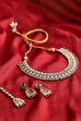 White Alloy Necklace Set image number 2
