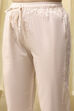 White/Pink Cotton Machine Embroidered Unstitched Suit Set image number 3