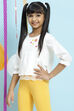 Pink Cotton Yoke Design Top image number 0