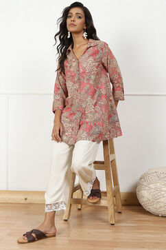 Cream Rayon Regular Solid Palazzo image number 0
