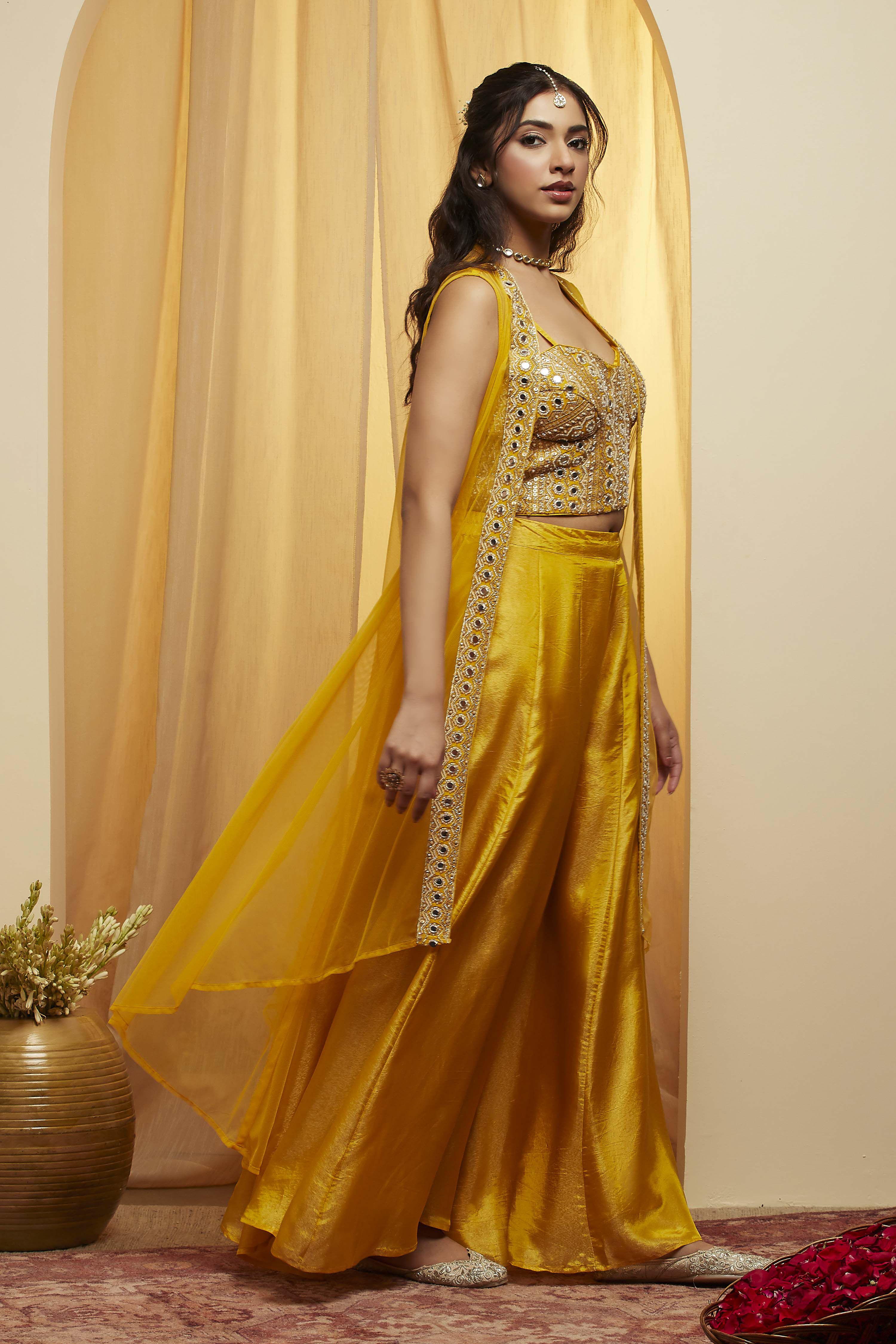 Pink Viscose Rayon Kalidar Fusion Set image number 4