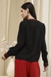 Black Solid Straight Top image number 3