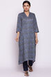 Maroon Woolen Printed Kurta image number 2