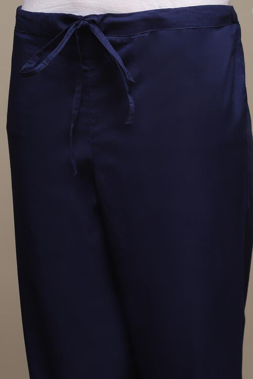 Off White Cotton Regular Pants image number 1