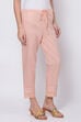 White Cotton Solid Pant image number 3
