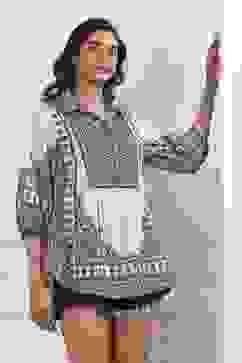 Brown Cotton Straight Shirt image number 4