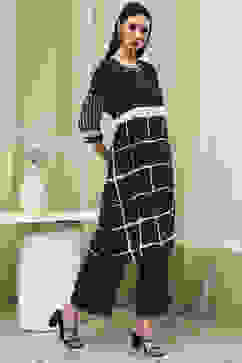 Coffee Brown Printed Straight Kurta Set image number 5