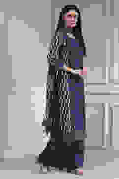 Blue Cotton Hand Embroidered Unstitched Suit Set image number 6