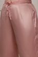 Pink Chanderi Blend Printed Embroidered Unstitched Suit Set image number 3