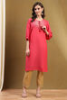 Pink Viscose Blend Straight Kurta image number 5