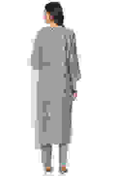 Multicolour Acrylic Unstitched Suit Set image number 4