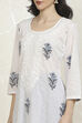 Indigo Cotton Hand Block Print Unstitched Suit Set image number 2