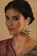 Lush Green Gold Plated Brass Drop & Dangler Earrings image number 3
