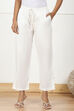 Black Cotton Solid Pants image number 4