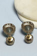 Green Brass Danglers image number 2