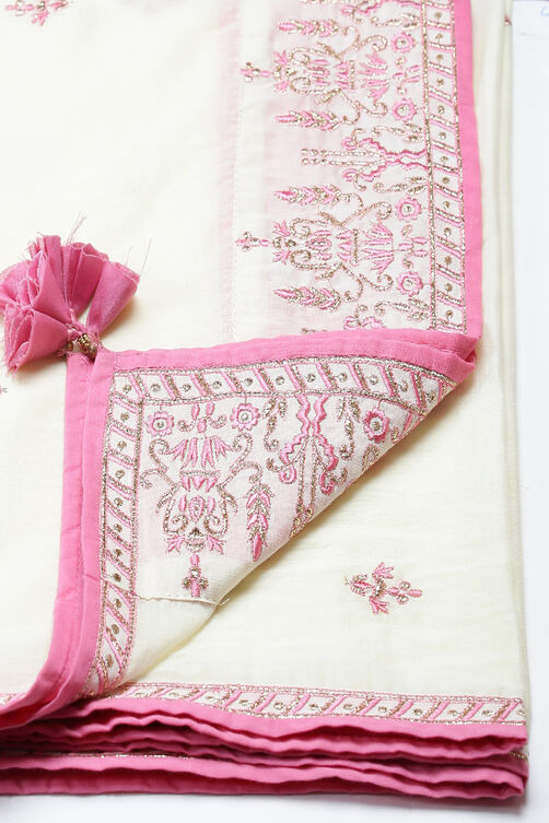Pink Cotton Silk Kurta Sharara Kurta Sharara Suit Set image number 2
