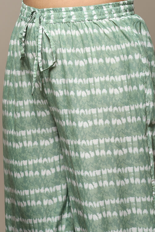 Yellow Cotton Straight Kurta Palazzo Suit Set image number 2