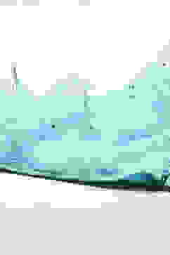 Blue Cotton Blend Short Top Lehenga Set image number 1