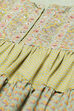 Pink Cotton Flared Fusion Printed Dress image number 1