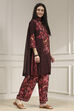 Brown Printed Straight Suit Set image number 5
